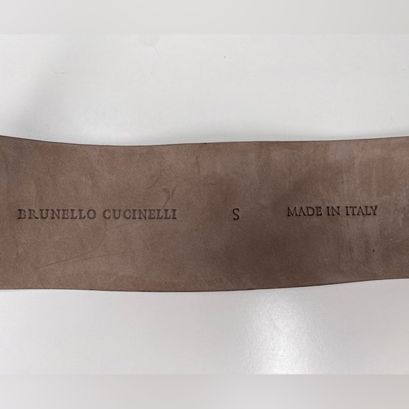 Brunello Cucinelli Wide Fold Detail Brown Women's Belt 🌟 - Picture 7 of 12